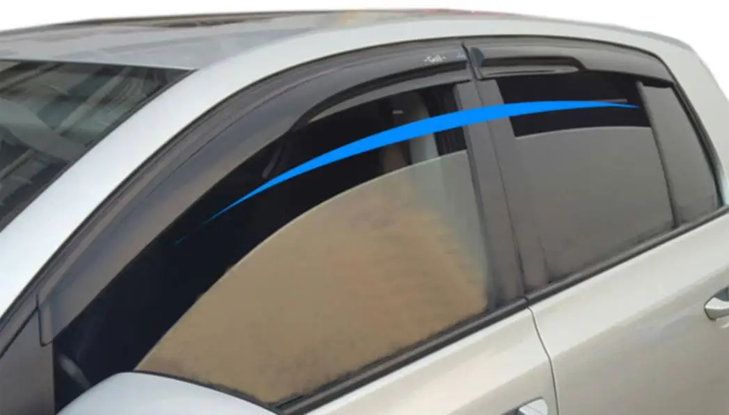 Osłona przeciwdeszczowa szyby bocznej Osłony przeciwdeszczowe Osłona przeciwdeszczowa do Volkswagen Golf 6 7 GTI Rline 7,5, ABS