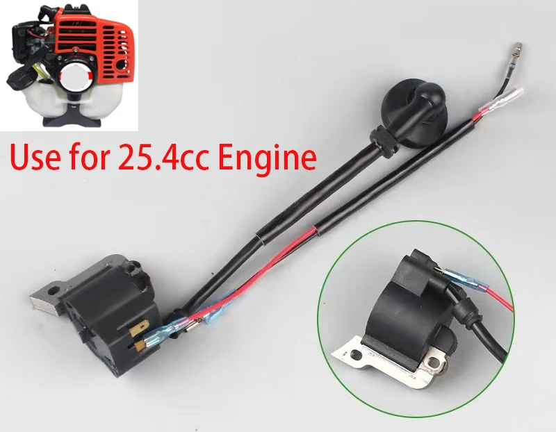 Ignition Coil Switch Compatible with 1E34F 25.6cc Brush Cutter Grass Trimmer Engine Motor for CG260 Pole Saw
