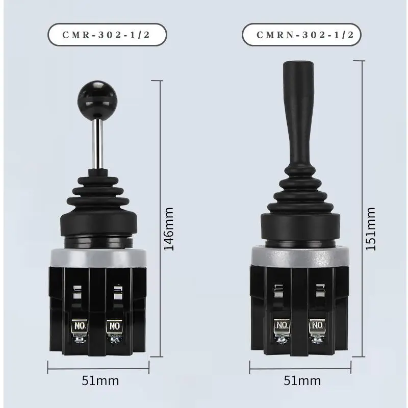 

4Pcs CNTD CMRN 301-1 301-2 302-1 302-2 2 & 4 Direction Self Locked Reset Monolever Switch Forward Reversing Joystick Cotrol Rod