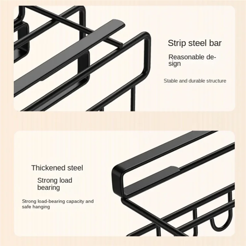 ABRS-Kitchen Non-Punch Storage Rack Multi-Function Cutting Board Storage Rack Cabinet Hanging Under-Cabinet Rack