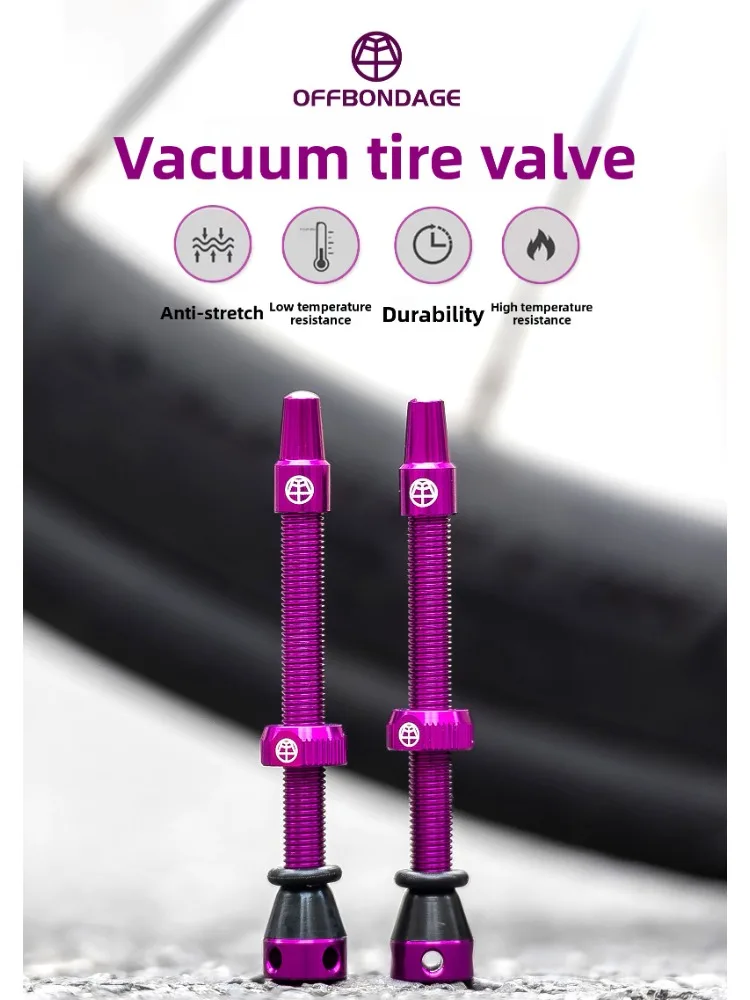 AliExpress OFFBONDAGE Bicycle F/V Tubeless Valve Bike Presta Valve 45/65/80mm Aluminum Alloy Ultralight Valve Air mtb Bike Accessories