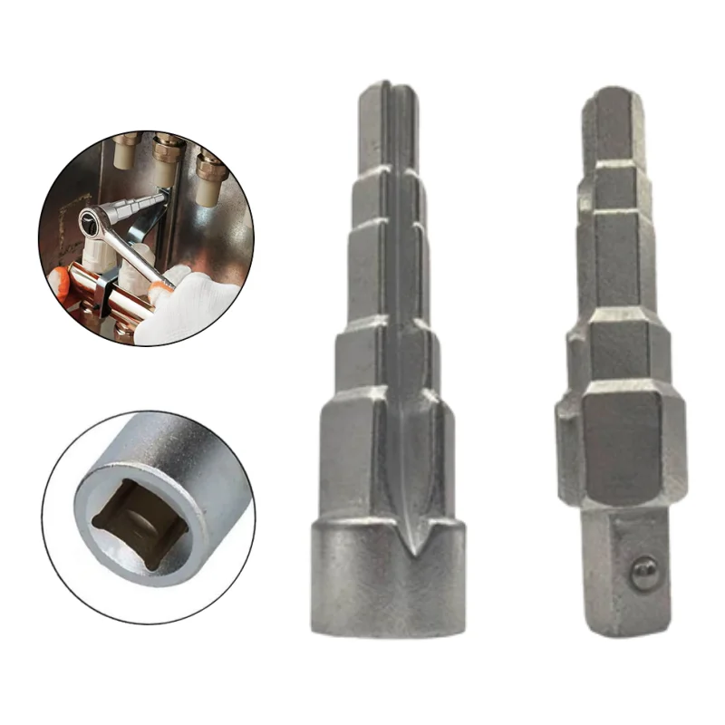 

10-21mm Carbon Steel 1/2 Inch Five Step Drive Radiator Spud Wrench Head Pagoda Thorn Wrench for Water Heating Valve