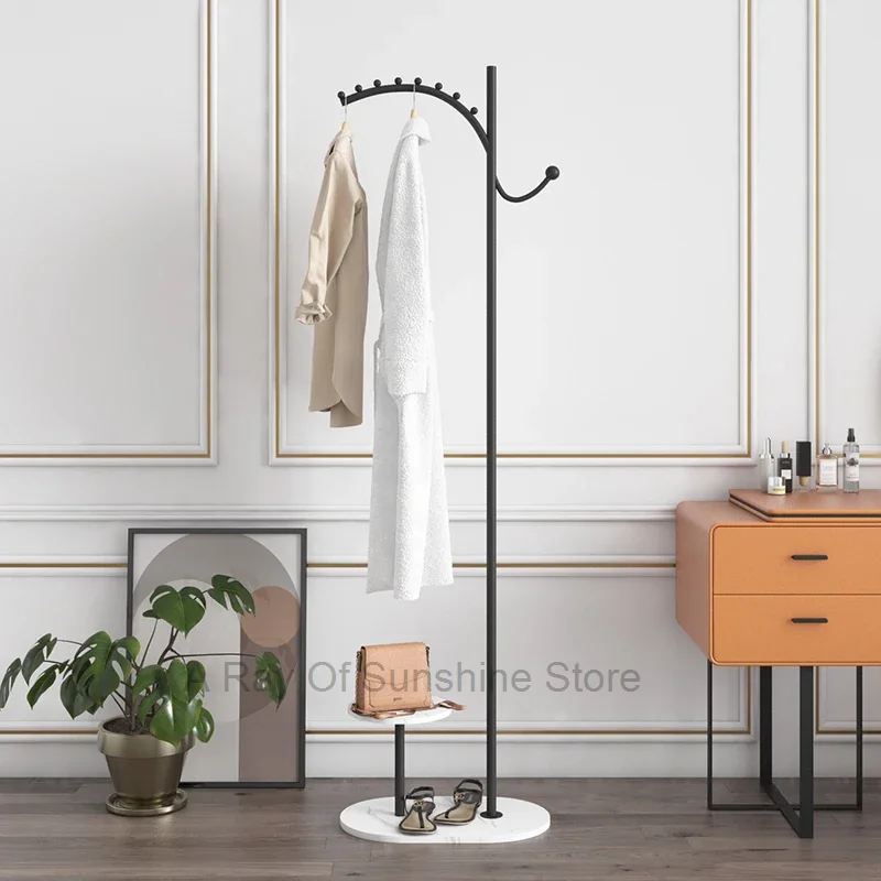 

Modern Multi-hanger Coat Rack Standing Floor Multifunctional Shoe Coat Rack Entrance Living Room Porte Manteau House Accessories