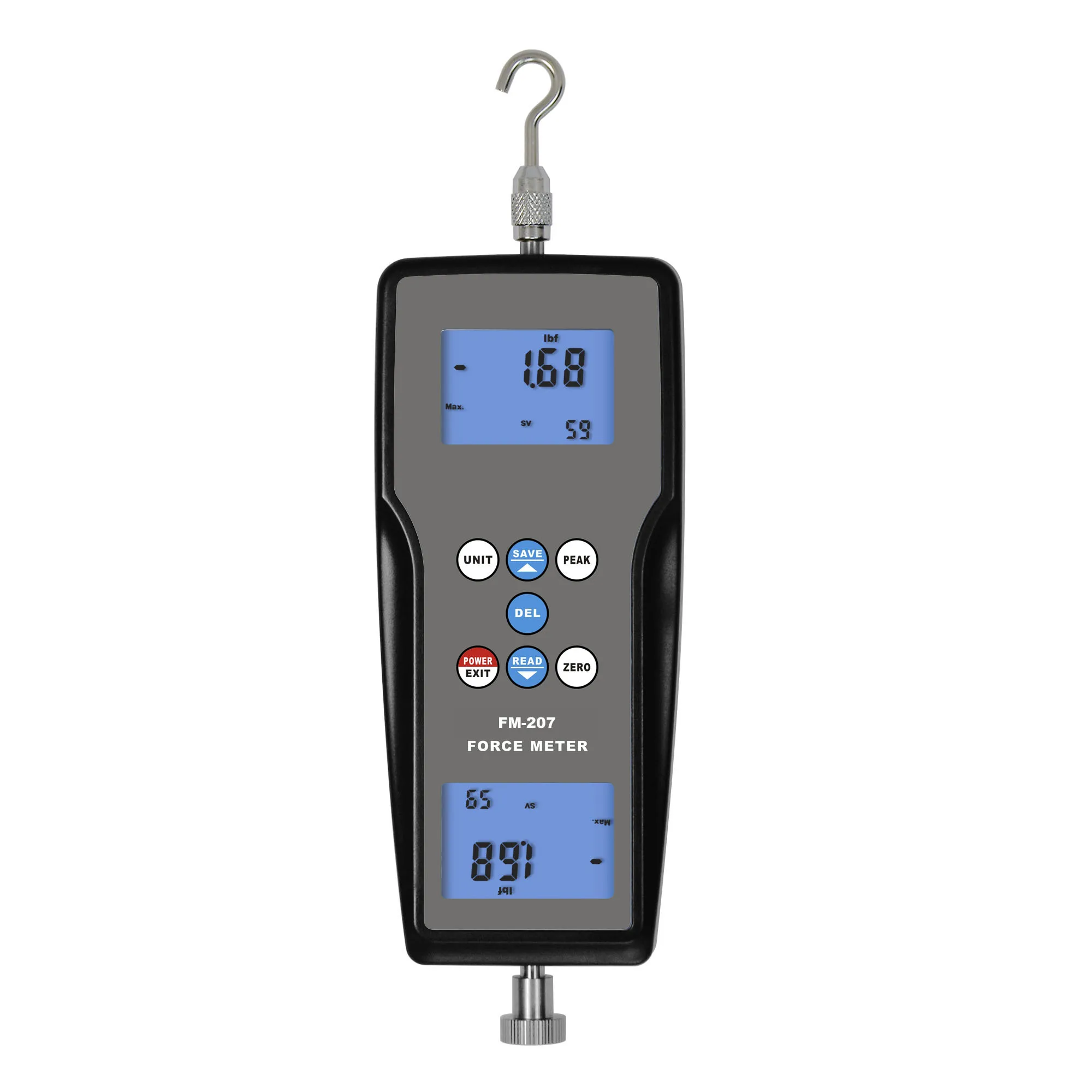 

LANDTEK Hand Held Dynamometer Digital Force Gauge Testing Equipment FM-207 1K to 50K Range 9.8N to 490N