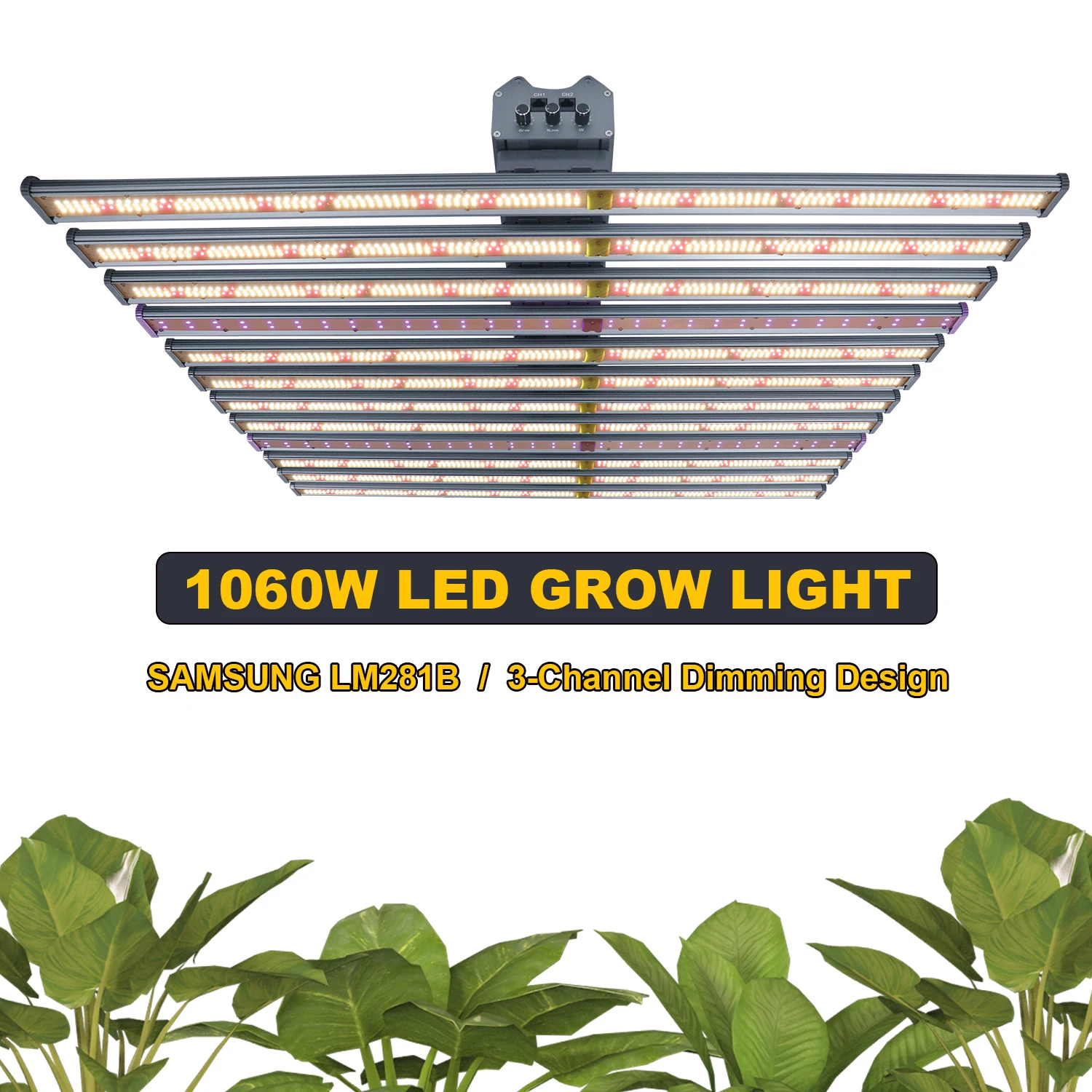 

1060W Sam-ng LM281B LED Grow light Bar UV IR Turn on/off Hydroponics Lamp For Plants Grow Tent Greenhouse Veg Bloom