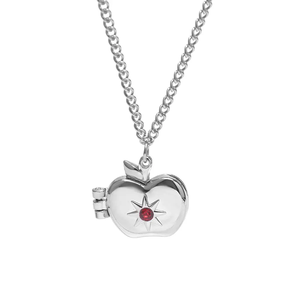 Amor y espacio profundo Caleb manzana colgante magnético collar hermano amuleto tarjetas cuadradas collares joyería accesorios de Navidad regalo