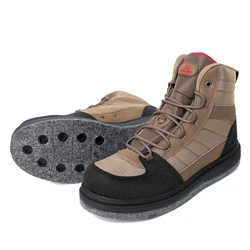 Men's Fishing Wading Boots Felt Sole Lightweight Anti-Slip Hunting Felt Bottom Waders Shoes