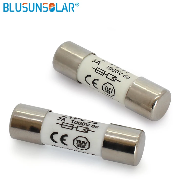 20Pcs/lot Solar Fuse 1A~32A 1000V Fusible 10A15A 10*38mm PV Solar Fuse for Solar Power System Protection