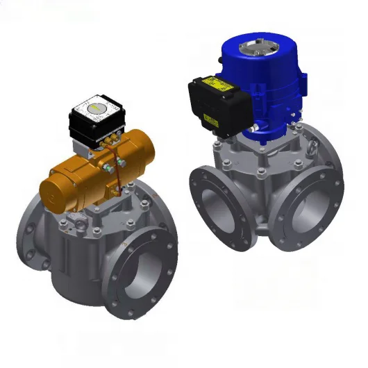 Flexible AMOT GEF GG GPD 3-way Heavy Rotary Temperature Control Valves for Marine Power Generation Oil Applications