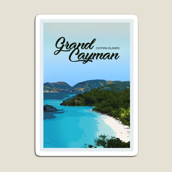 Grand Cayman  Magnet Home Refrigerator Funny for Fridge Organizer Stickers  Holder Magnetic Toy Cute Decor Baby Kids Colorful