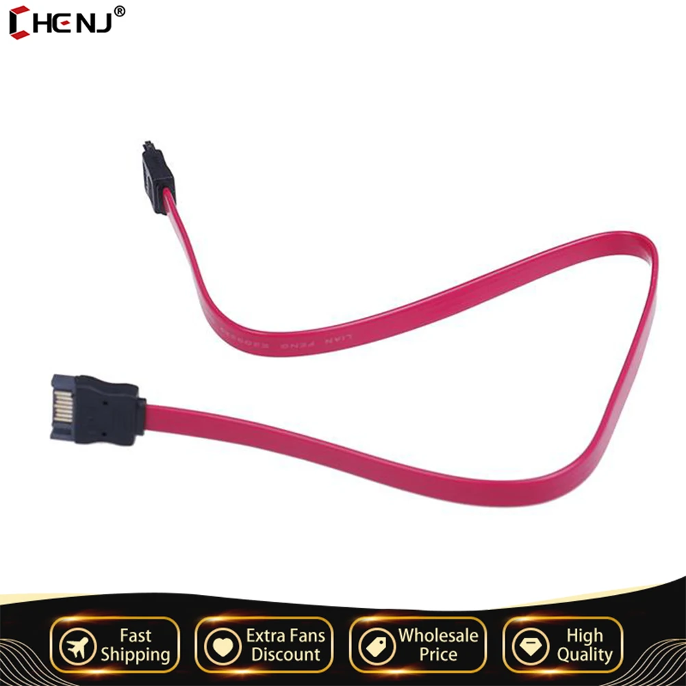 

1Pc 50cm High Speed SATA 7pin Male To Female M/F Extension HDD Connector Sync Data Cable Drive Cables & Adapters