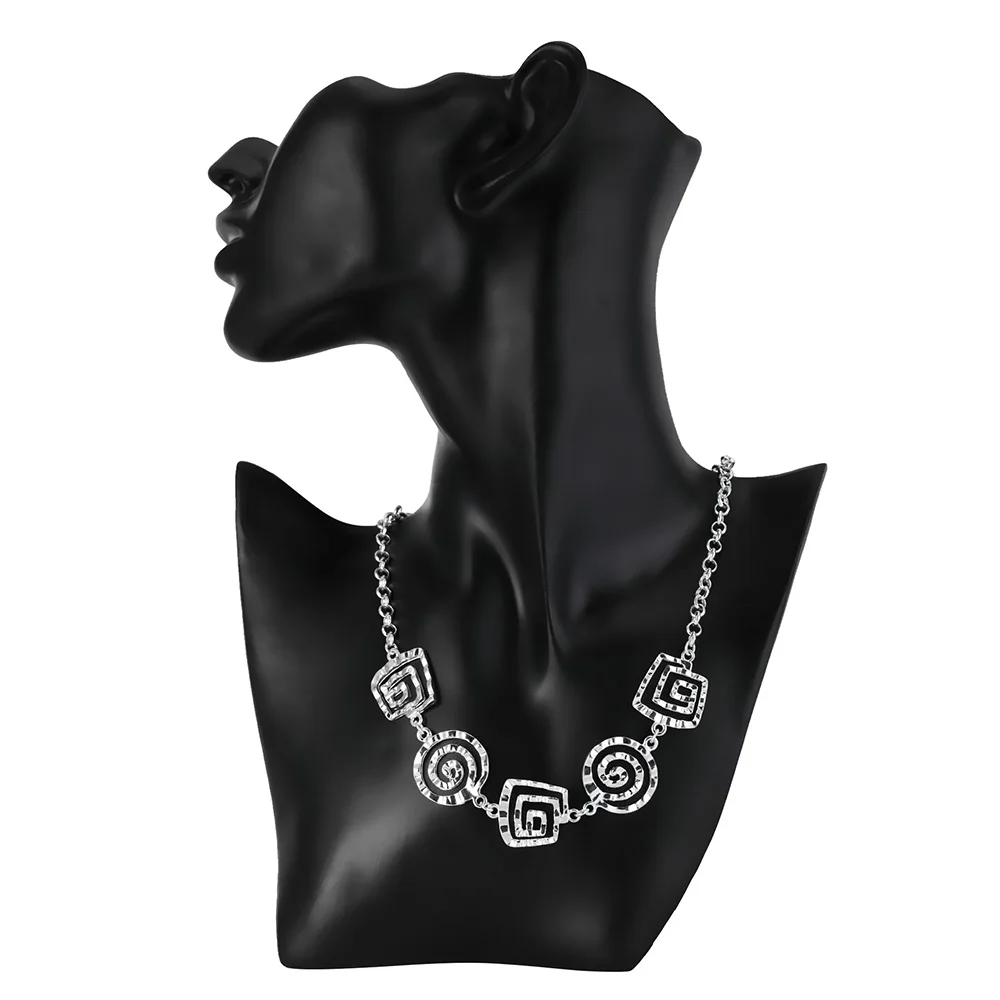 Popular 925 Sterling Silver Retro thread earrings bracelets neckalces Jewelry sets for women Fashion Party wedding Holiday gifts