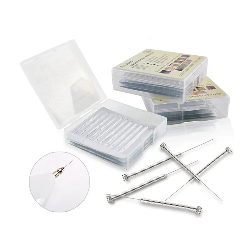 100 pçs rosto verruga tag removedor plasma ponto caneta agulhas para a pele a laser mancha escura toupeira máquina de remoção de tatuagem agulha fina dedicada