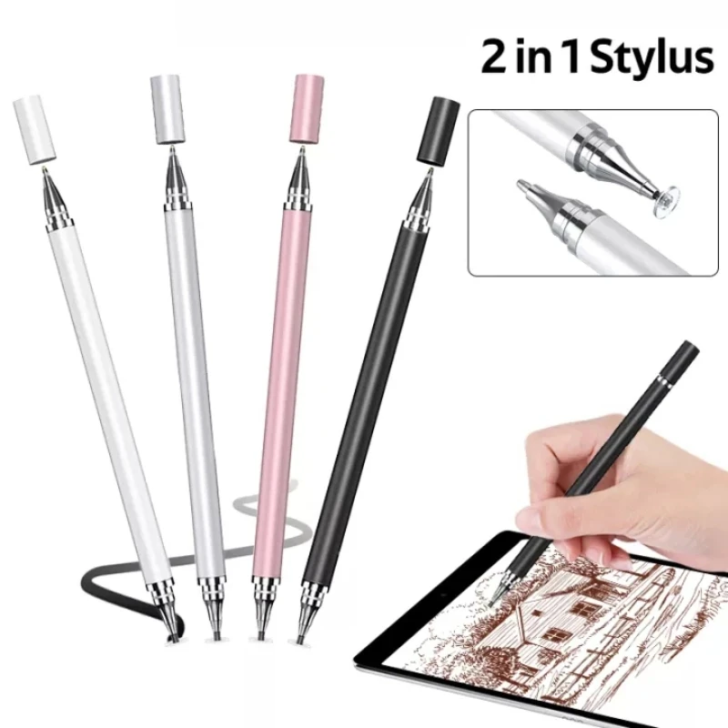 

2 In 1 Universal Stylus Pen for Ios IPad Android Tablet Mobile Phone Smooth Drawing Tablet Capacitive Screen Touch Pen