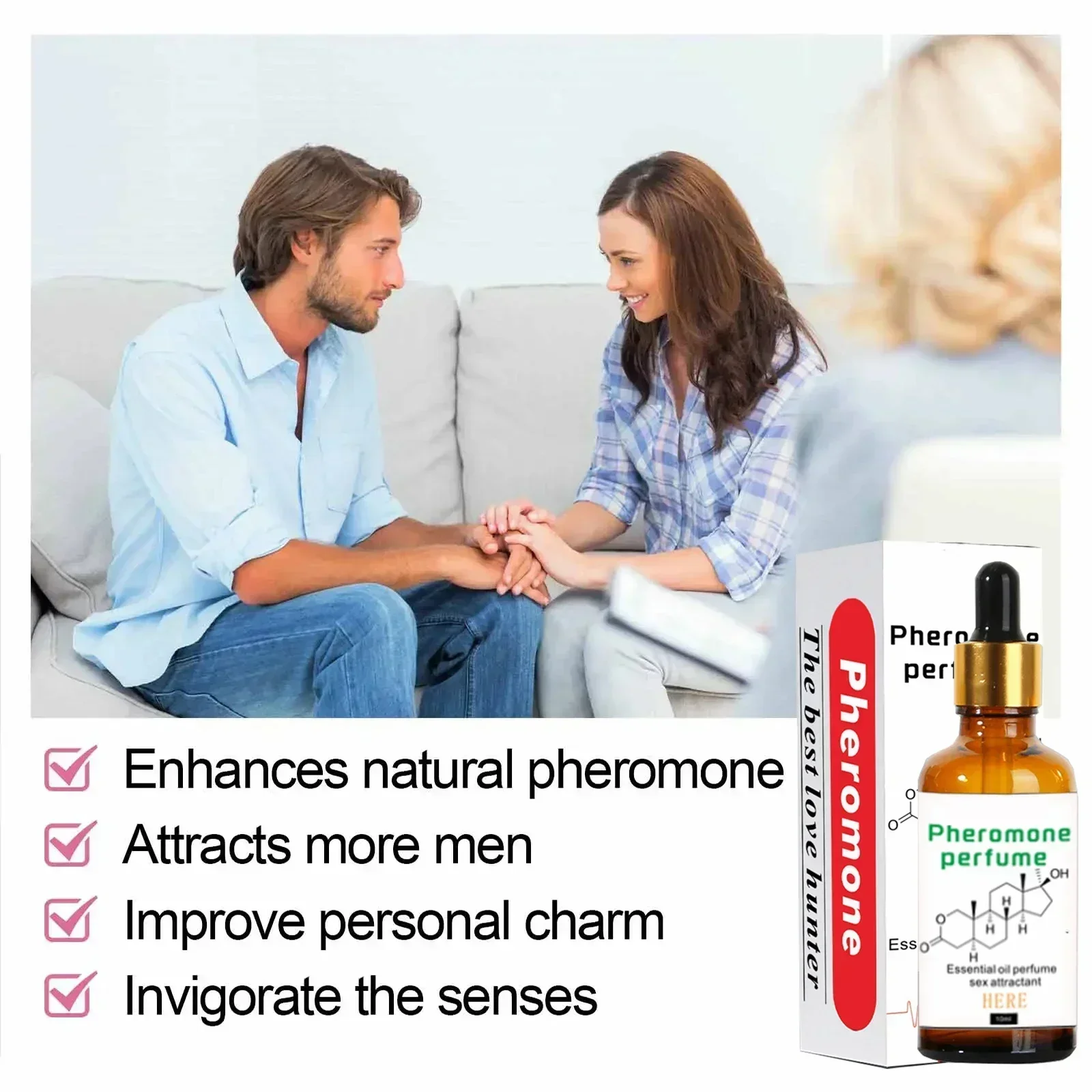 Long Lasting Pheromone Perfume Essential Oil For Women To Attract Men Fragrance Stimulates Flirting Passion