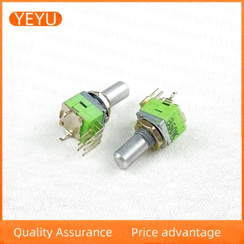 RK09 Type B50K Vertical Dual Precision Potentiometer With Center Positioning Power Amplifier Sound Volume