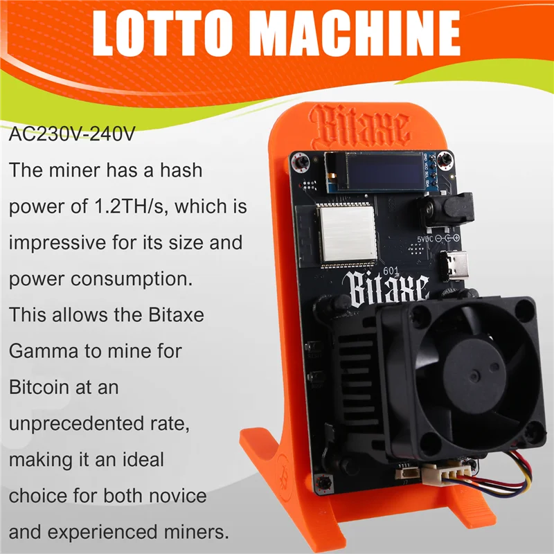 ABUS-Bitaxe Gamma 601 BTC Solo Miner 1,2TH/S 18-22 Вт BM1370 Asic Chip от Antminer S21 Pro Bitcoin Crypto BTC Miner