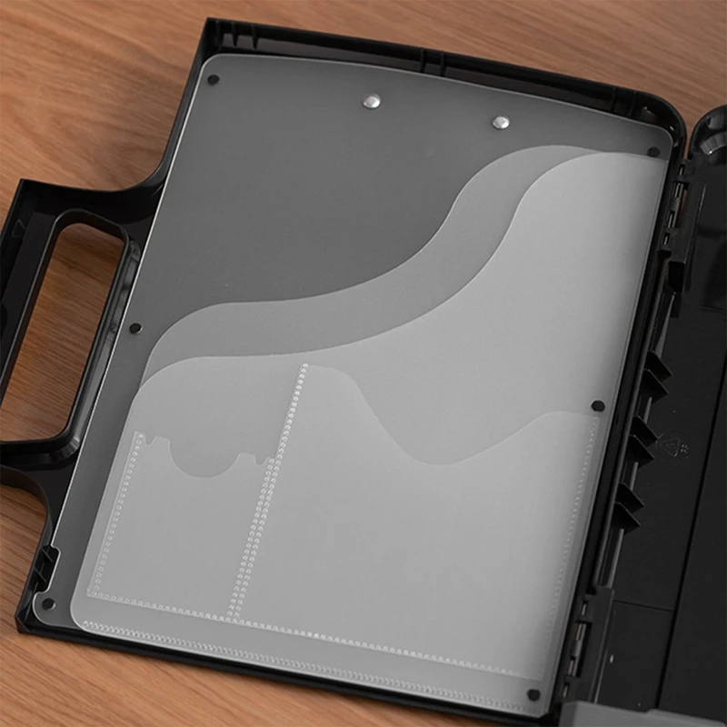 Multifunctional File Box Portable A4 File Clipboard Storage Box Multifunctional Shelf Office Supplies