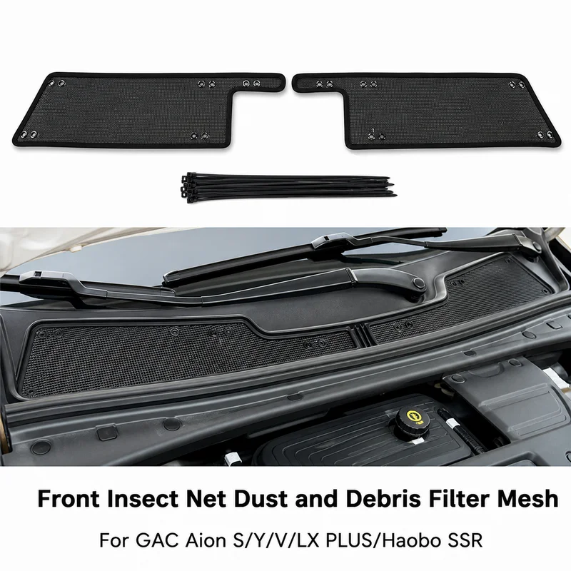For GAC Aion S/Y/V/LX PLUS/Haobo SSR Car Insect Net Front Dust and Debris Filter Mesh Automotive Accessory