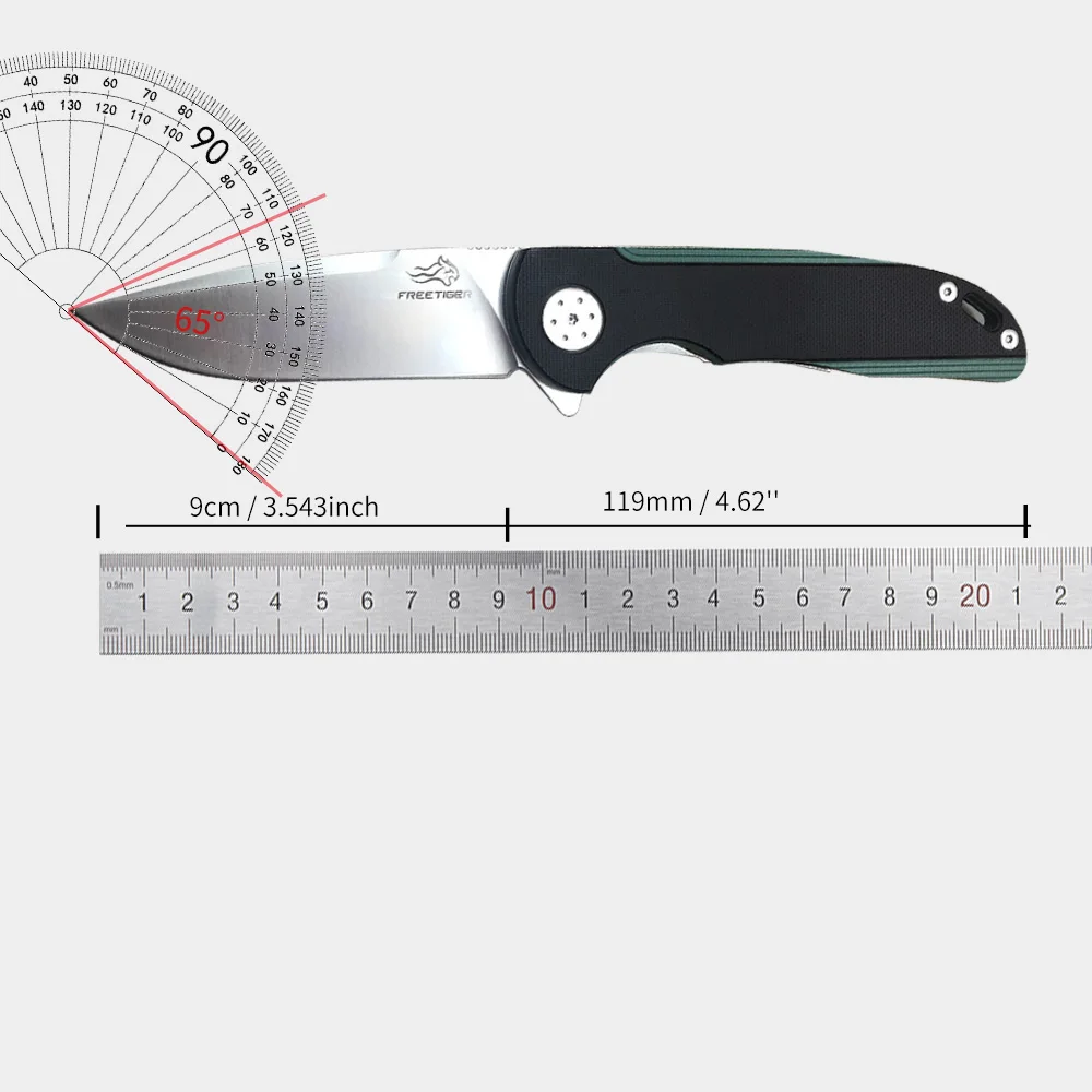 FREETIGER FT901 Folding Pocket Knife D2 Blade G10 Handle Outdoor Survival Hunting Camping Portable Kitchen EDC Tools Knives view 6