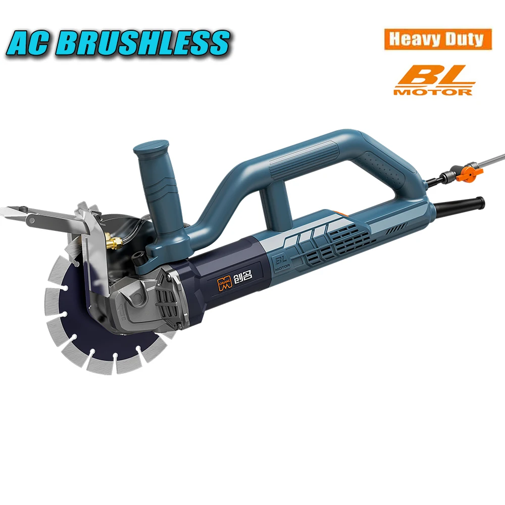 AC Brushless Wall Chase Cutter 3200W Grooving Machine Electrical Wall Chaser Power Tools Wall Chisels Angle Grinder