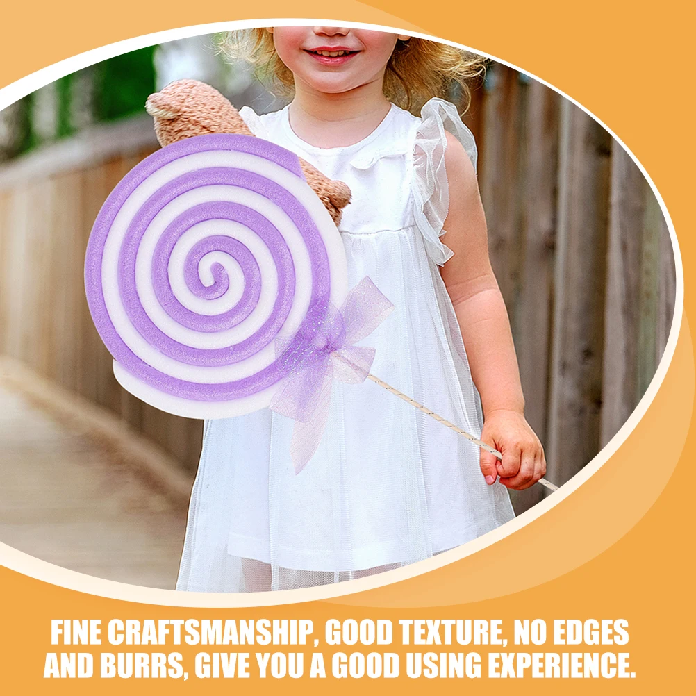 

Realistic Simulation Lollipop Prop Large Size Fake Candy Decor For Photography Party Wedding Holiday Home Decorations Lollipop