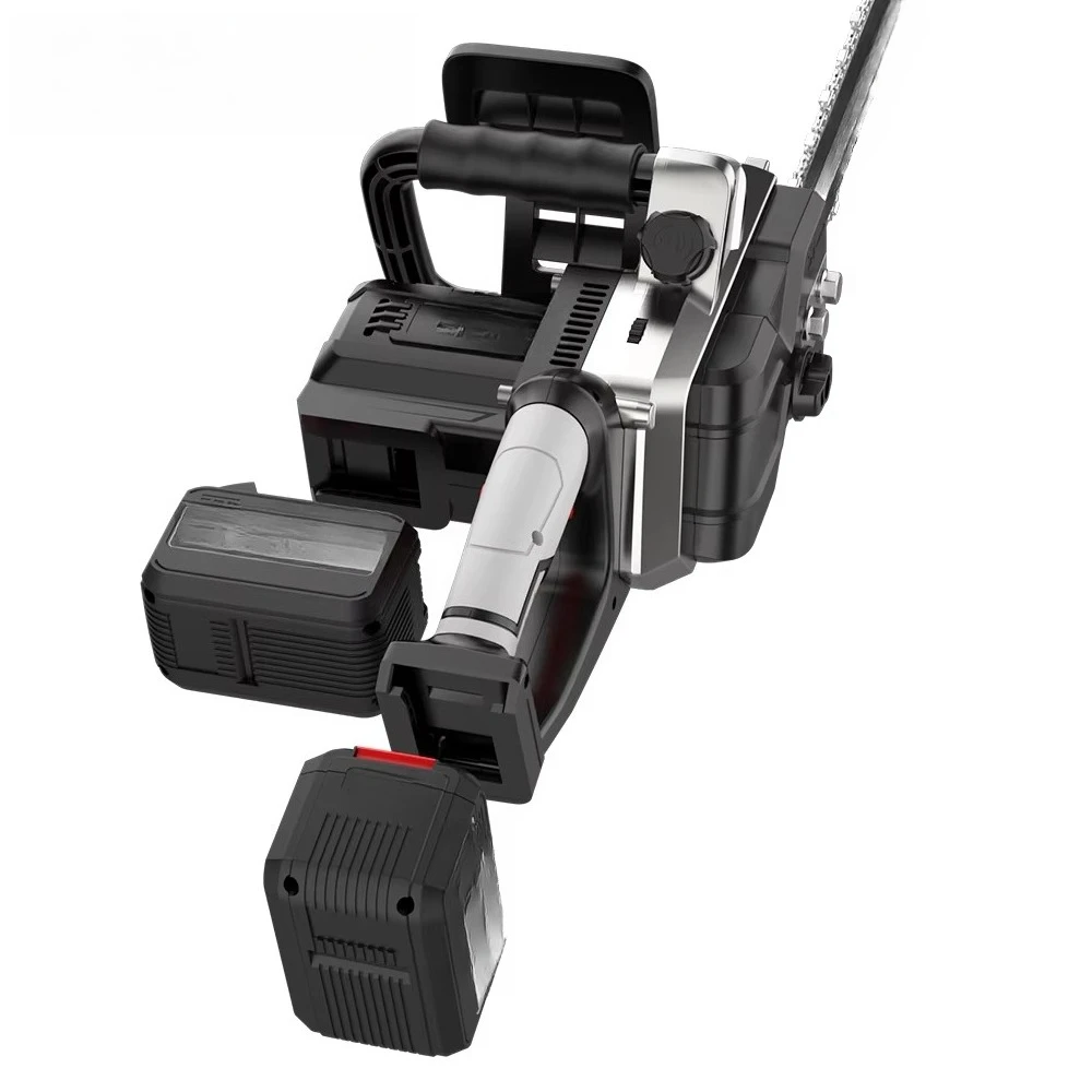 16 Inch Cordless Electric Saw Chainsaw Brushless Motor Logging Cutter Pruning Garden Tool 18V Battery