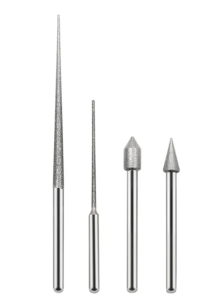 3MM Schleifstäbe Mini-Diamantbohrer Schleifkopf Fräser Nadel Gravur Schnitzwerkzeug Polierwerkzeug Glas Jade Stein Bohrer – Detail 1