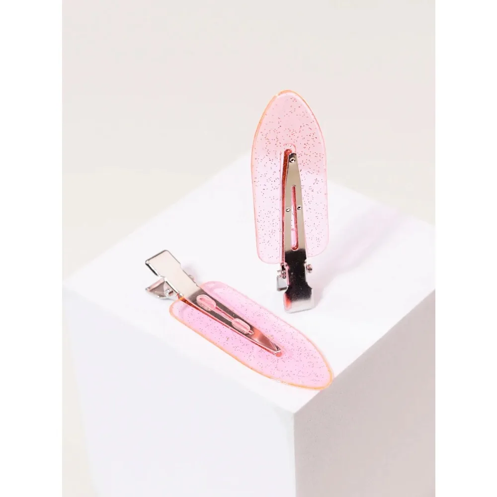seamless fashion girl transparent hair clips, makeup and facial accessory clips, fashion girl styling hair clips image 3