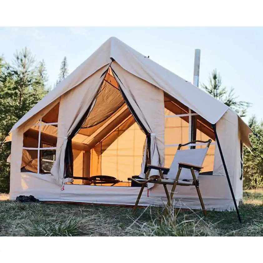 

Outdoor Easy Setup Waterproof Air Inflatable Cabin Camping Tent House With Hand Pump