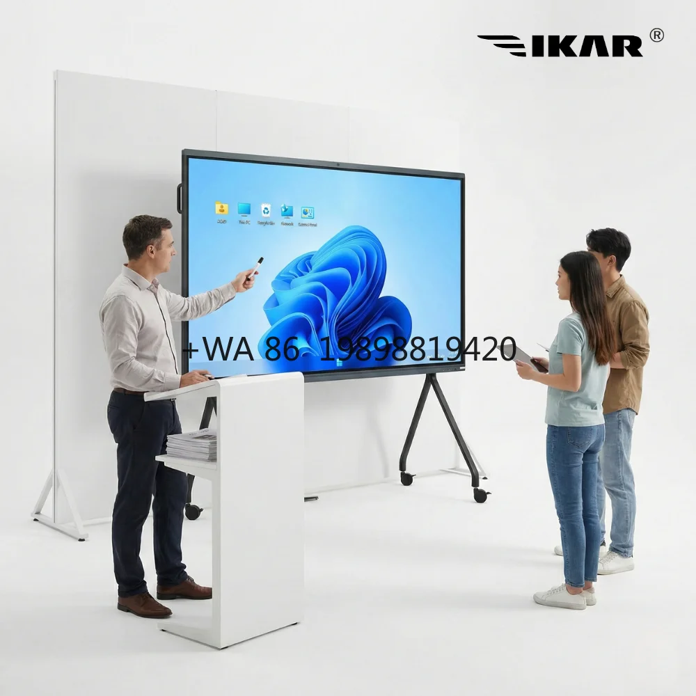 110 Inch Digital Whiteboard for Training Rooms Wireless Casting Interactive Panel with Screen Recording Function