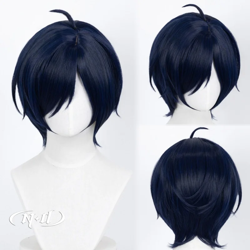 ND Makoto Yuki Cosplay Wigs Persona 3 P3 Cos Hair Wigs Heat Resistant Synthetic for Comic Con Coser Costume Game Theme Party