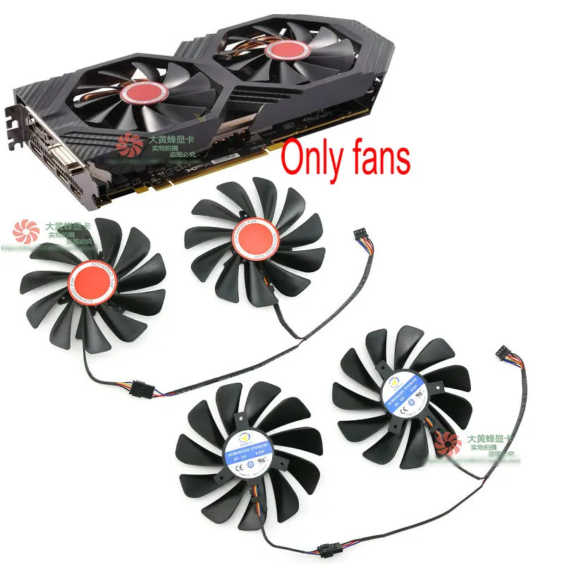 Graphics Video Cards Cooling Fan for XFX RX580 RX584 RX588 RX590 Vega56 CF1010U12S