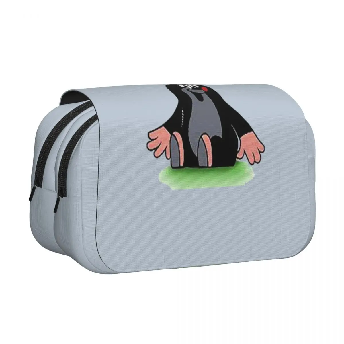 Mole Happy Krtek Pencil Cases Pencil Pouch Hard Shell Leather Large Storage Pen Box Pencil Bag for Kids School