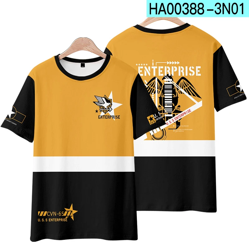 Anime Azur Lane 3D T Shirt Prinz Eugen Enterprise Laffey IJN Yudachi Yukikaze Ayanami Akagi Graf Zeppelin Atago Cosplay Costume