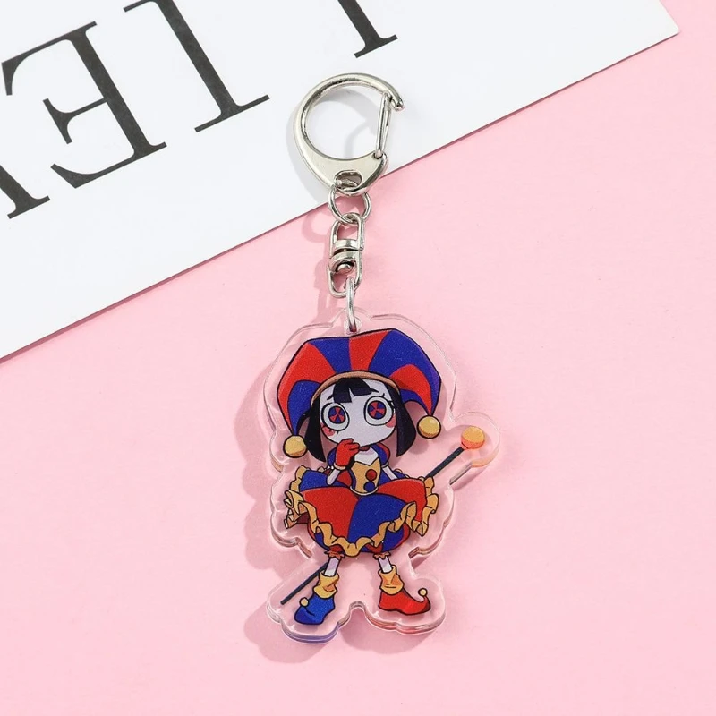 Magical Number Circus Cartoon Series Acrylic Keychain Pendant Anime Cartoon Personalized Bag Charm Backpack Decoration Gift view 4