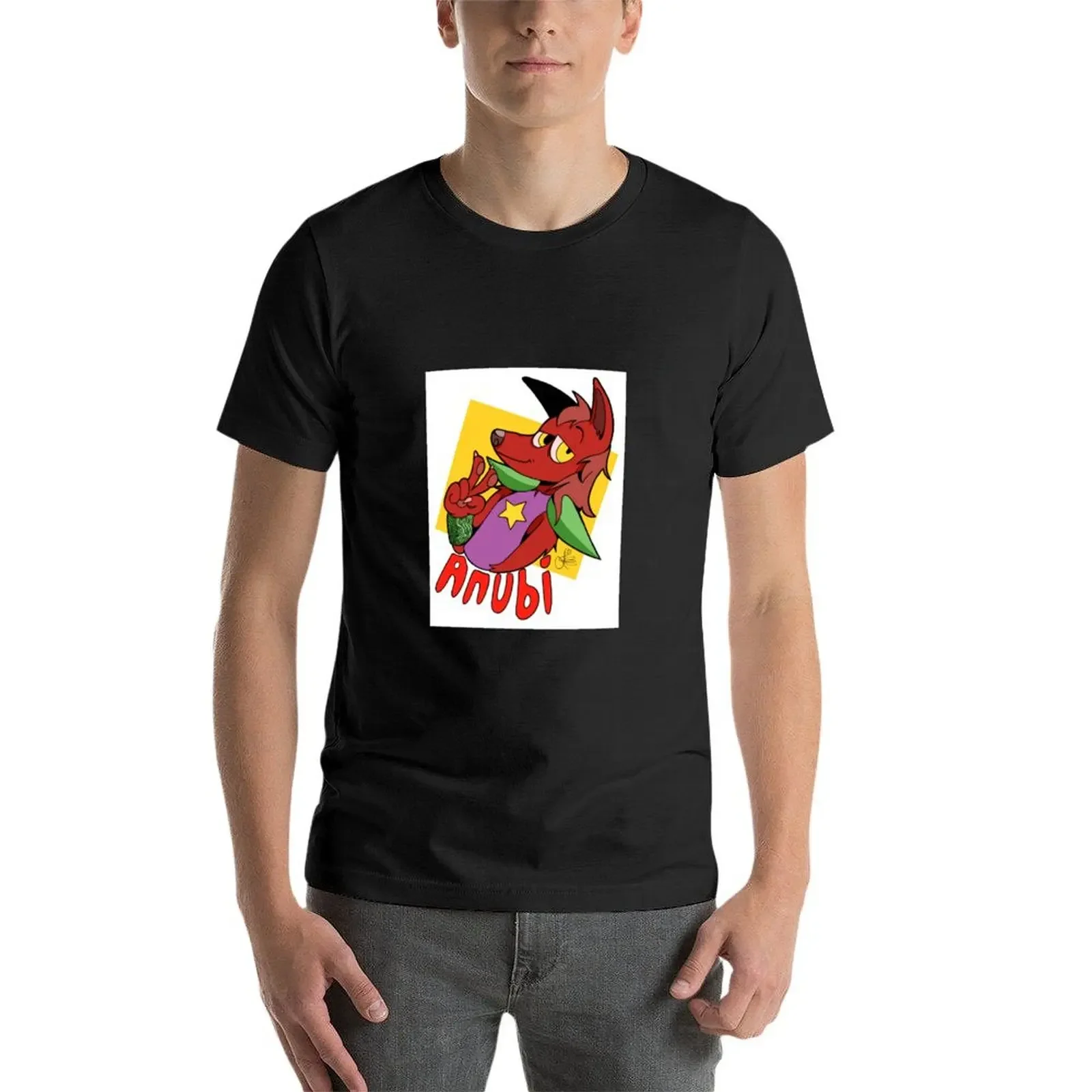 Anubi/brother’s furry oc T-Shirt cotton graphic tees sports fans new edition customs slim fit t shirts for men image 4