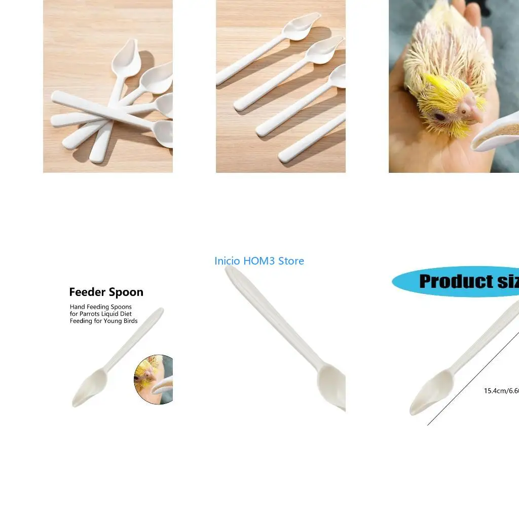 A5YD Baby Bird Manual Feeding Spoon for Baby Bird Parrots Small Pet Supplies