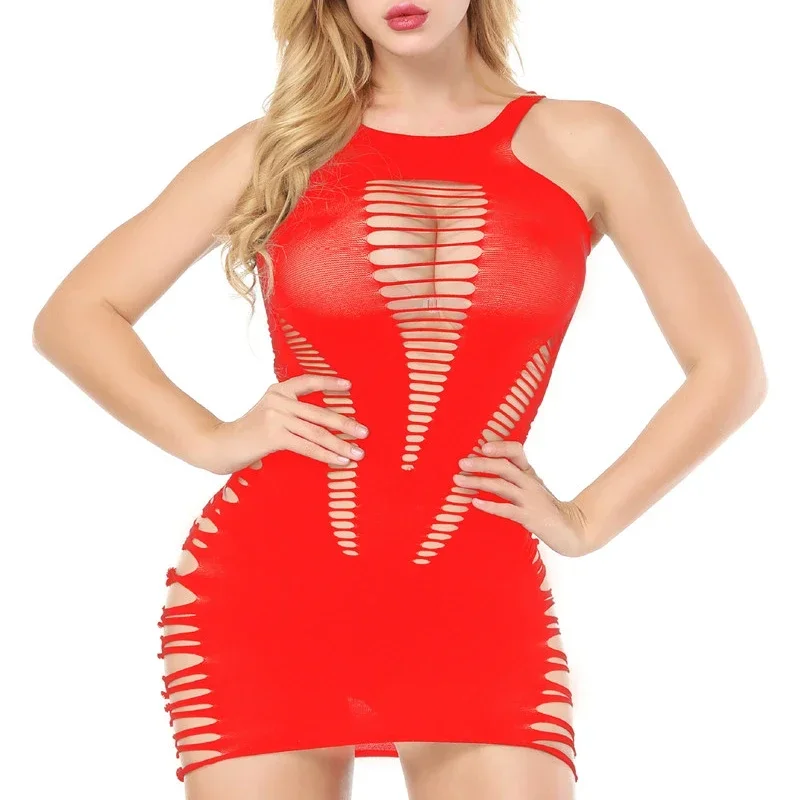 

Women's Sexy Bodysuit Bodycon Lace Transparent Dress Erotic Exotic Bodysuit Sleeveless Teddy Babydoll Sexy Bodystockings
