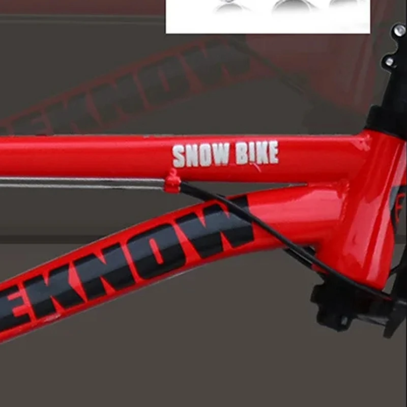 4.0 wide tires High carbon steel frame rappelling variable speed Mountain bike Off-road Beach Snow Bicycle Double disc brake