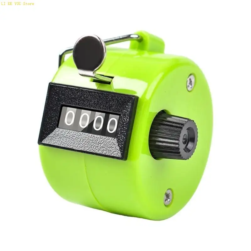 W3JE 4 Digit Number Count Clickers Hand Mechanical Counters Clickers Handheld Tally Counter for Coaching Portable Counter