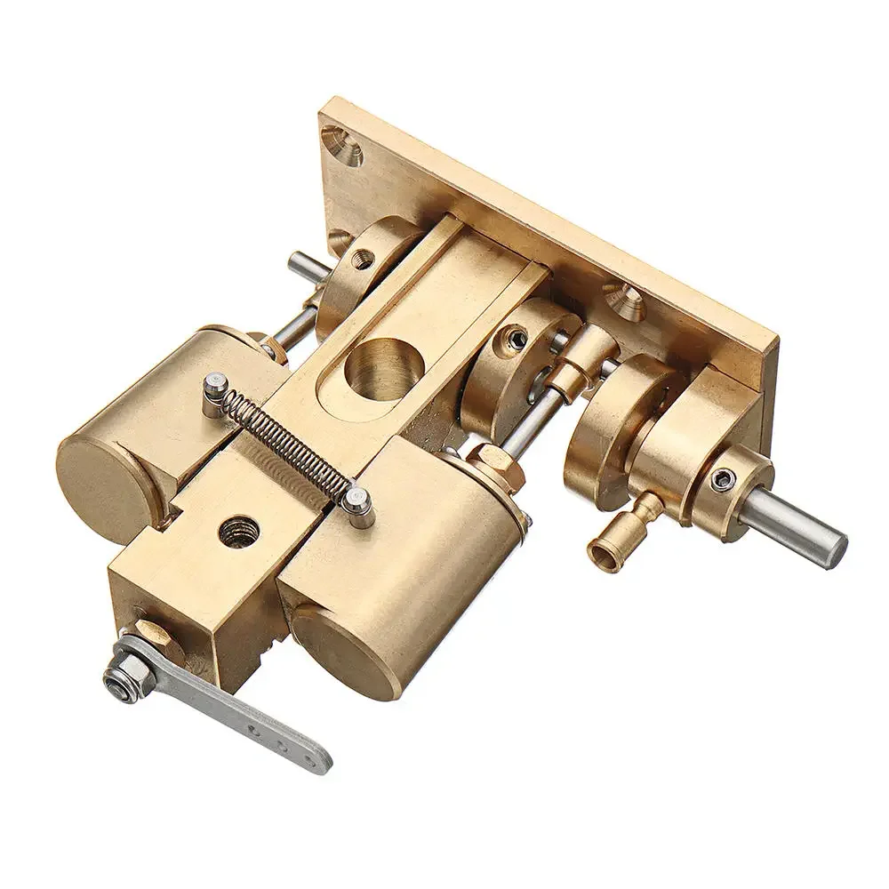 M36 Steam Engine Model Suitable for Ship Model Exquisite Mini Metal Double Cylinder Small Swing Steam Engine Model Physical Toys