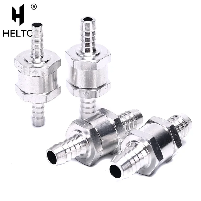 1pc Fuel Non Return Check Valve 6mm 8mm 10mm 12mm Aluminium Alloy Petrol Diesel Water Fuel Line One Way ForPeugeot ForRenault