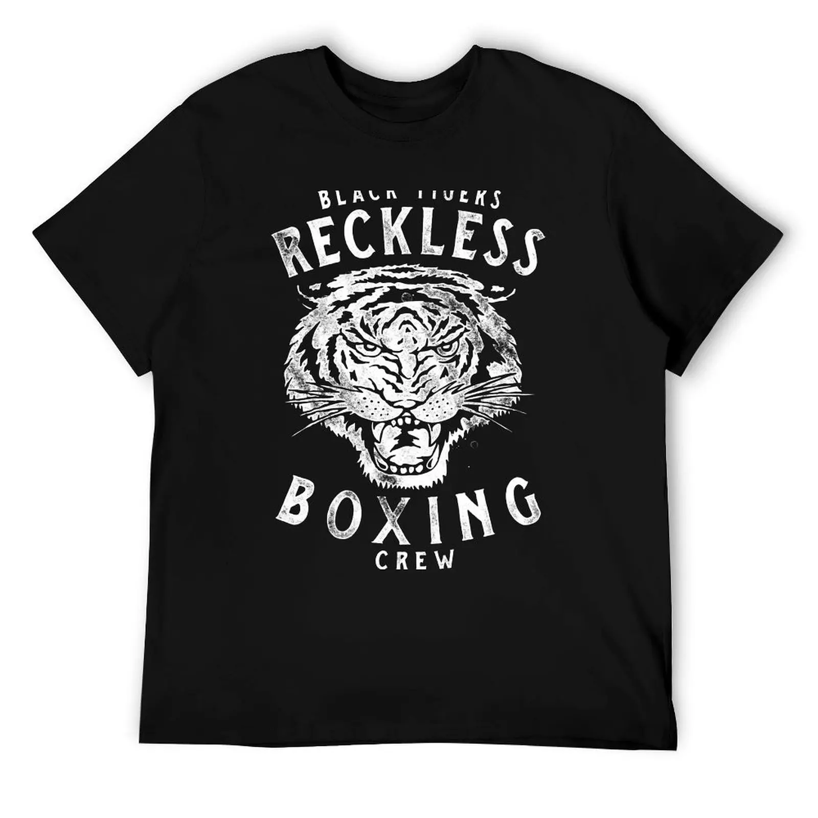 

Футболка Black Tigers-Reckless Boxing Crew, мужская футболка, мужские футболки для мужчин, повседневная футболка с аниме, футболка