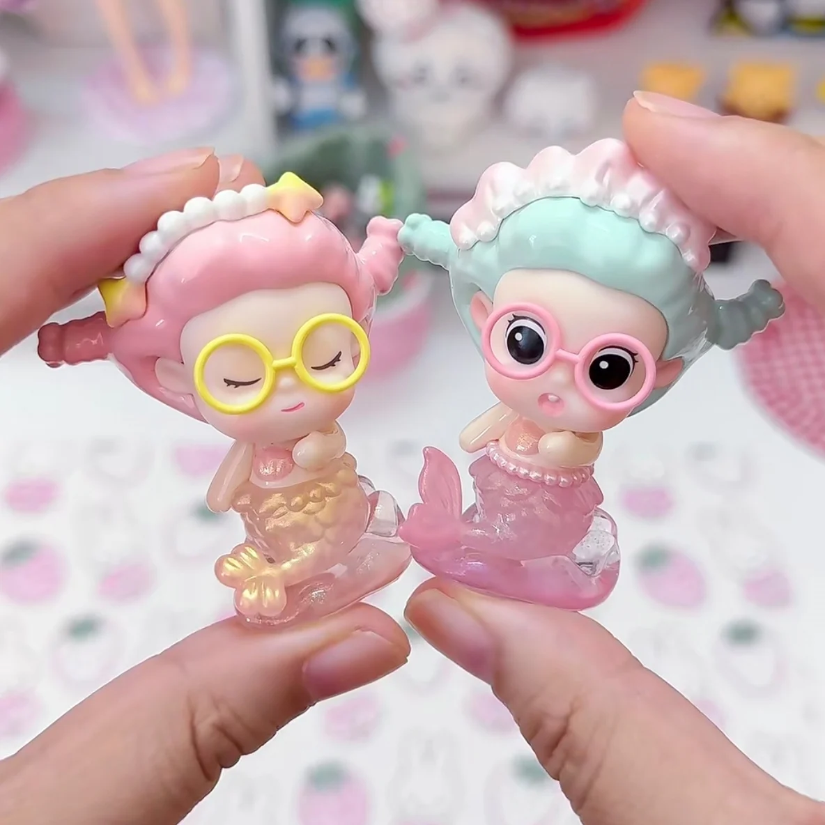 

Оригинальная новая модная игровая слепая коробка Suvi, летняя крутая мини-милая зернистая милая кукла ручной работы, настольный автомобиль, украшение, подарок, мультяшная игрушка