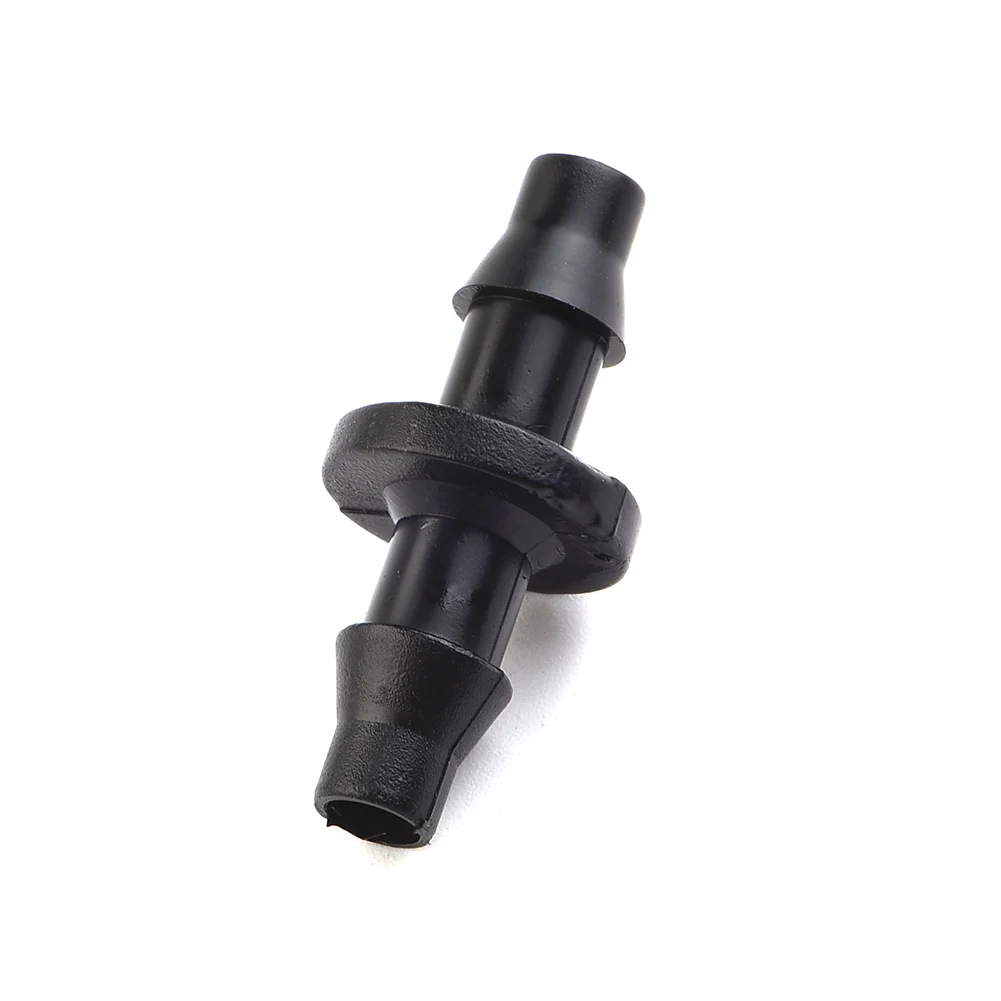 for 4/7mm hose Irrigation Connector Barbed Connector Plastic for Double Way 100PC 1/4 Black Practical High Quality