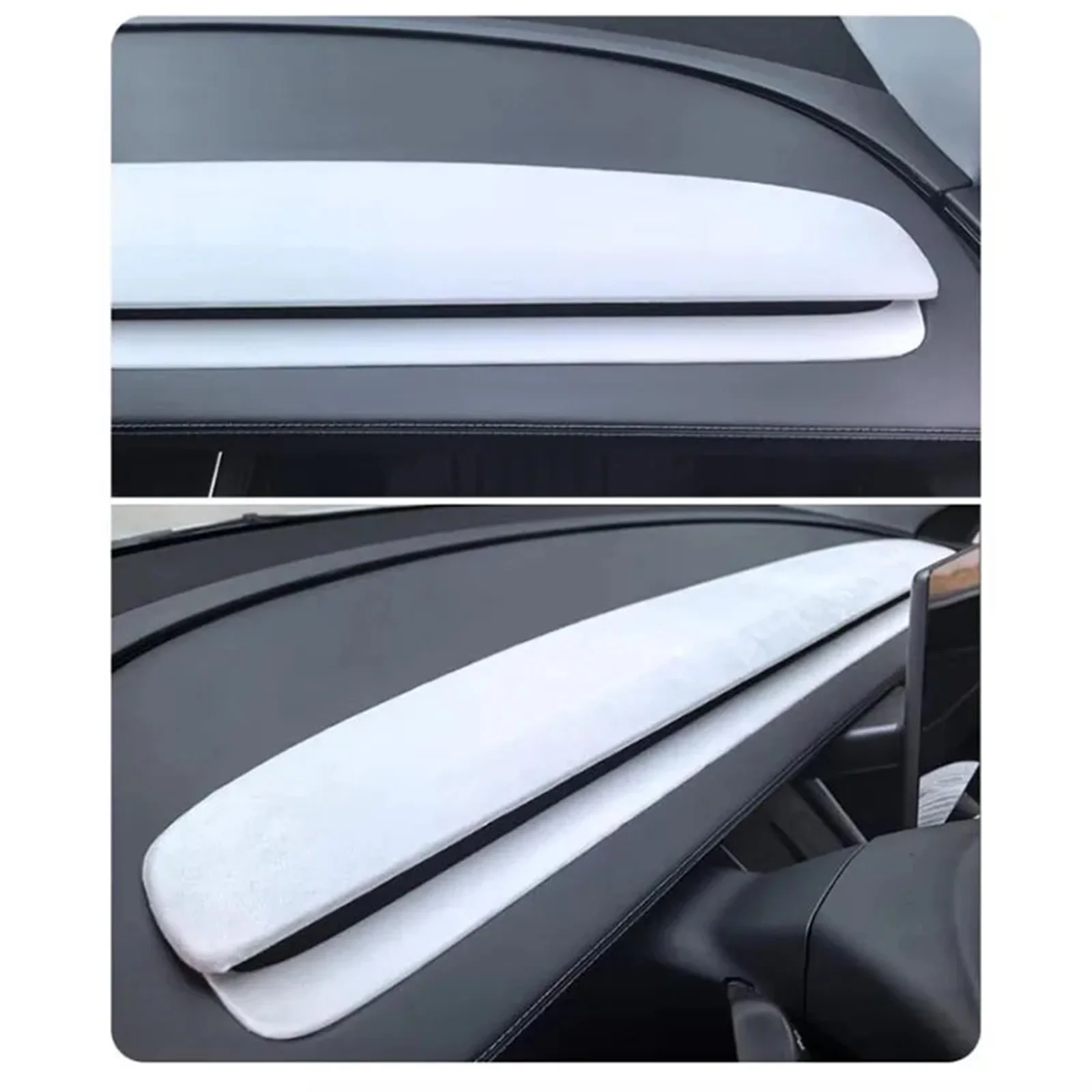 4-teiliger Armaturenbrett-Dekorrahmen für Tesla Model 3 Highland /Y Juniper/YL/YS Luftauslass Original Passform Abdeckung Innenzubehör – Detail 19
