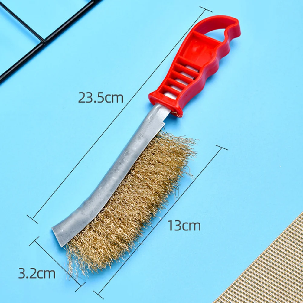 2 Pcs Cleaning Welding Slag Rust Scrubbing Brush Stainless Steel Wire Brush rust brush derust