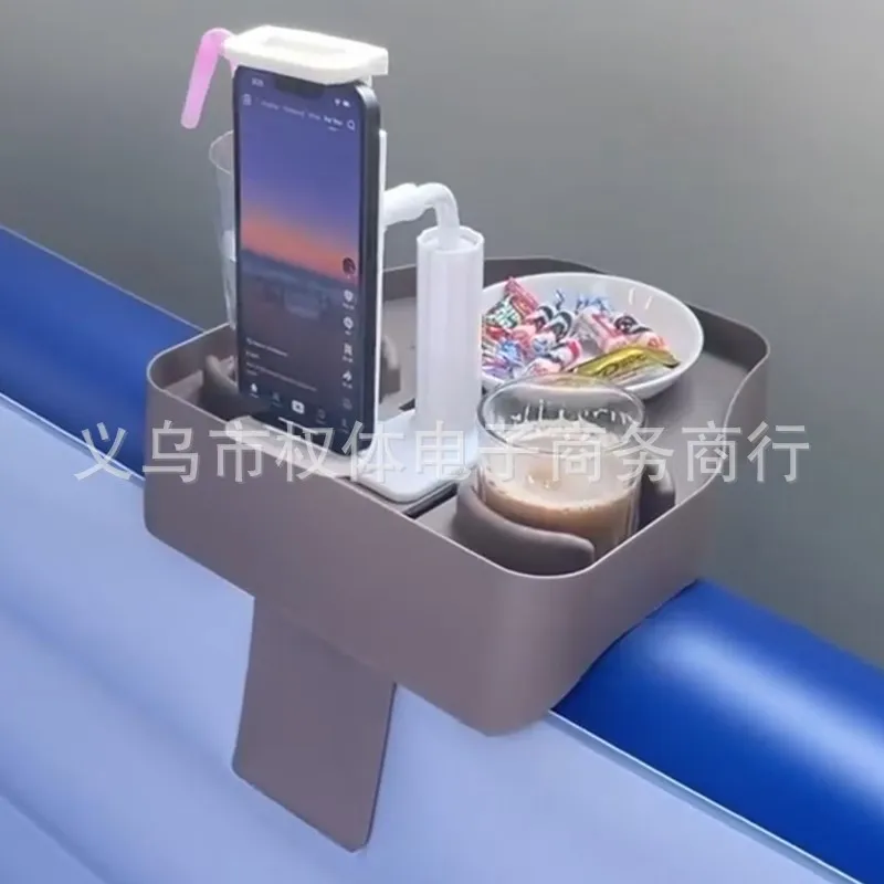 Adjustable Bathtub Tray Table Phone Holder Can Hold Drinks