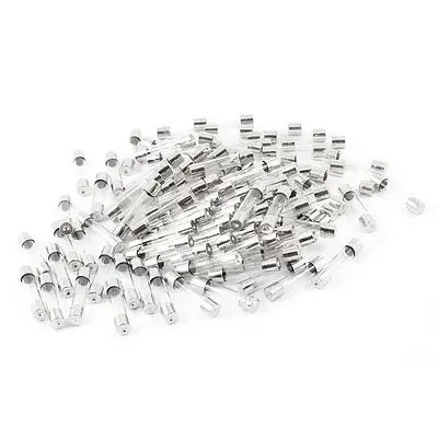 100 Pieces 5A 250V Quick Fast Blow Glass Tube  Fuses 5*20 5x20mm